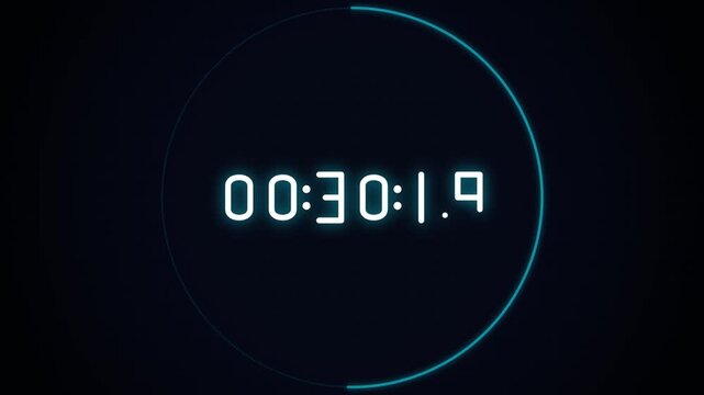 Quantum chrono matrix timer with glowing magenta paths centered on a high contrast dark futuristic background for seamless motion graphics