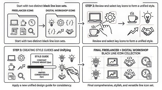 Step-by-step guide to creating a digital workflow for office design projects.