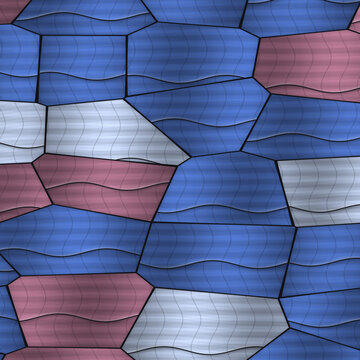 Irregular Polygons with Textured Wavy Fill