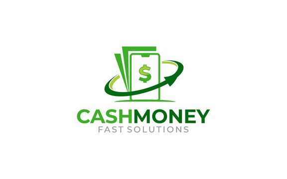 Illustration graphic vector of fast cash payment business logo design