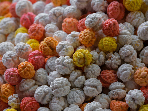 Colorful candies in a candy store