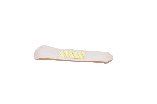 Fabric-based bactericidal medical plaster on a white background.