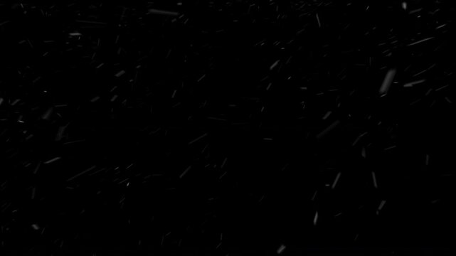 Heavy snowfall with alpha and looped