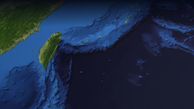 Animated Flight Path from Guangzhou China to New York City USA