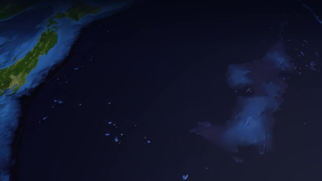 Animated Flight Path from Tokyo Japan to Istanbul Turkey Across Earth
