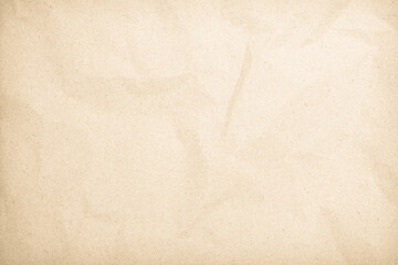 Old paper vintage texture surface for background. Recycle pale brown paper texture, Cream color recycled kraft paper texture blank with copy space for text.  © TextureStock TH