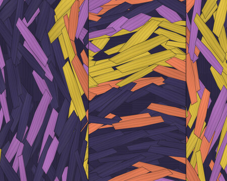 Abstract pattern of overlapping colorful rectangles
