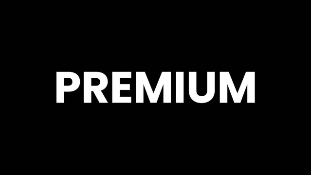 Bold Typography Animation