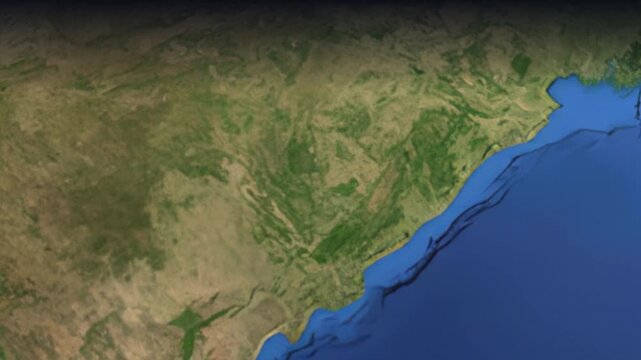 Animated Flight Path Map from Mumbai India to Atlanta USA