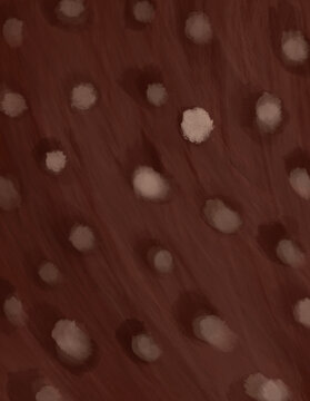 Hand Painted Dark Brown Animal Print Vintage Background