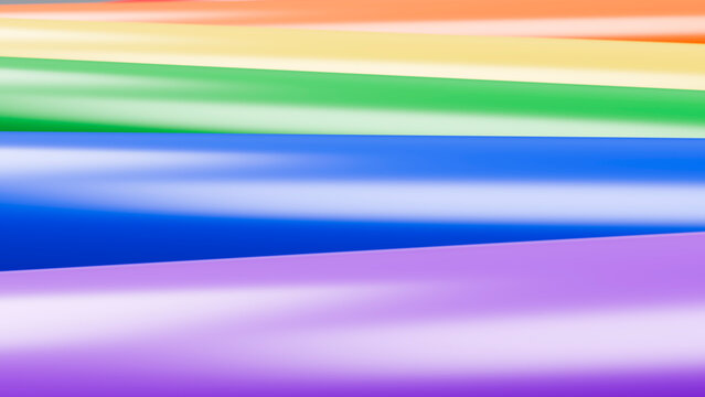 Abstract horizontal gradient color bands in smooth stripes