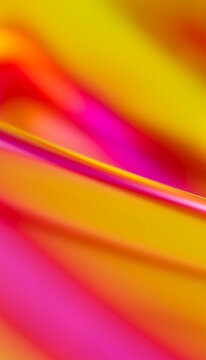 Abstract vibrant composition of orange, pink