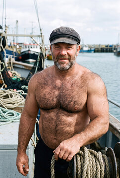 Weathered Sailor on Deck