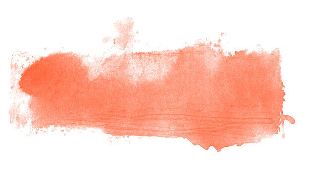 Rote Wasserfarbe als gemalter Pinsel Hintergrund