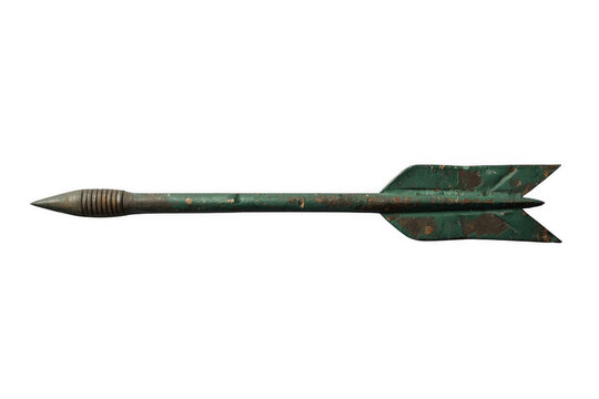Vintage Metal Arrow with Fletching