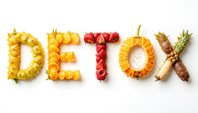 Detox Text of Fresh Vegetables