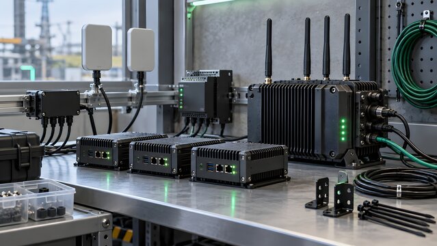 Industrial Edge Computing Gateways and Wireless Network Hardware