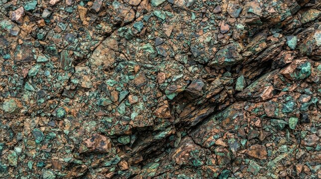 Close up abstract texture of rough weathered rock surface