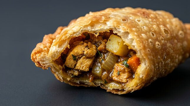 Savory Chicken Empanada Close-up