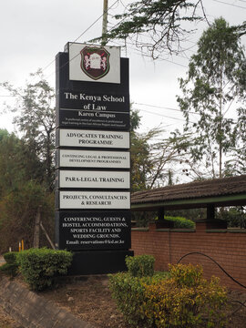 Kenya School of Law Karen Campus Entrance Sign Langata South Road Nairobi Kenya