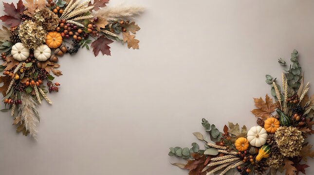 Floral archway design with dried flowers and pampas grass for wedding or event decor