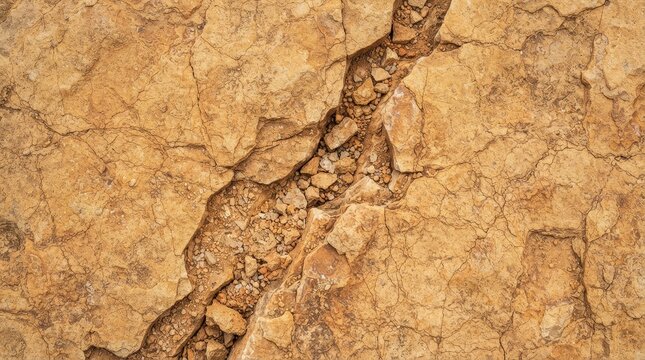 Detailed cracked rock surface with earthy texture
