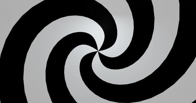 Abstract pattern of geometric forms. Hypnotic portal. 3d render video. 