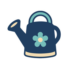Cartoon watering can with flower © sandia