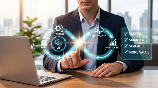 Continuous Artificial Intelligence Lifecycle Workflow Representing Machine Learning Deployment and Enterprise Scalability
