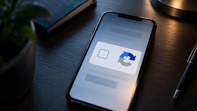 Fake CAPTCHA Verification Prompt on Smartphone