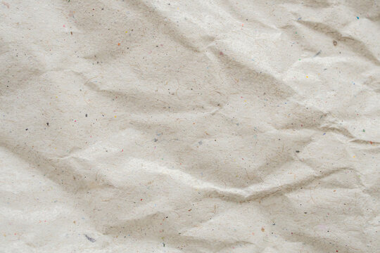 Crumpled White Recycle Paper Texture Surface Background for Design