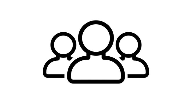 group of three users