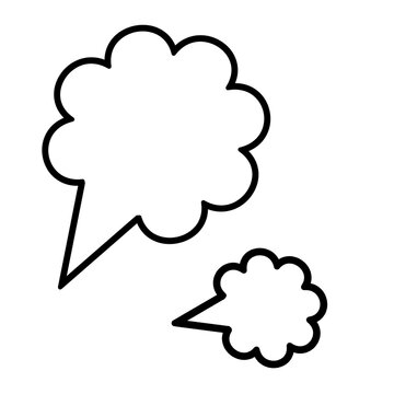 speech bubbles set