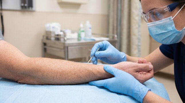 Peripheral Sensory Examination Using Pinprick Stimulus