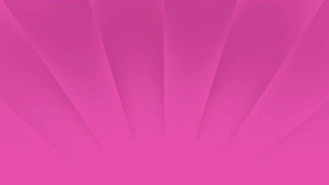 Pink background with radiating stripes and shadows creating a dynamic sunburst effect pattern. Ideal for digital designs and abstract backgrounds.