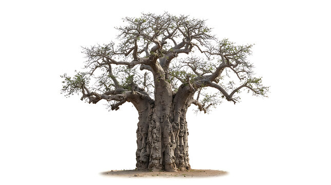 Mature baobab tree standing strong