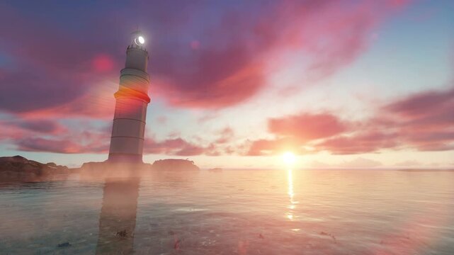 Lighthouse V2 looping Animation.