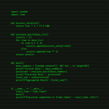 Python programming source code script background vector illustration