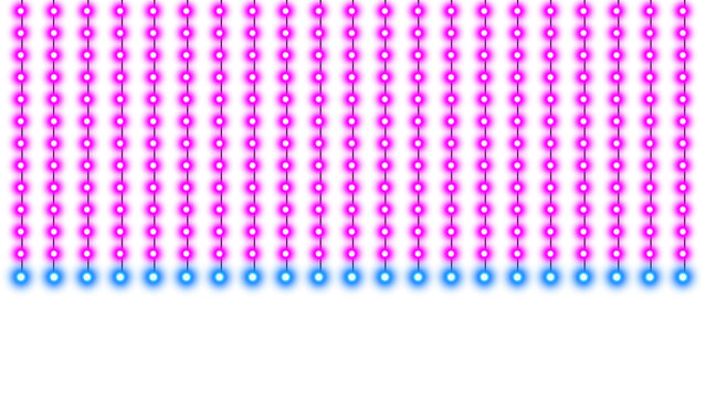 Glowing Purple and Blue LED Lights Grid Matrix Background