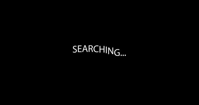 SEARCHING中の背景透過ループビデオ