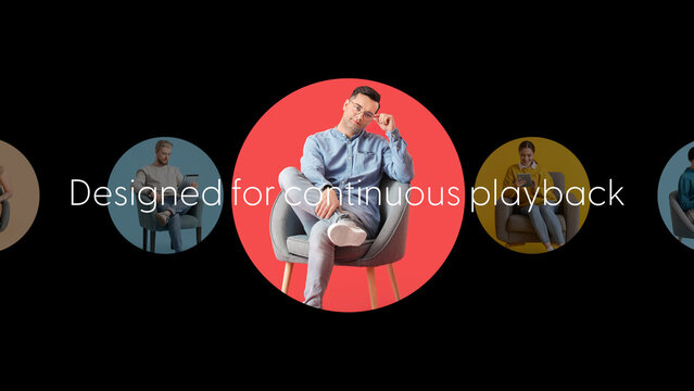 Cycle Animated Display Loops 2 &ndash; Animated Cycling Displays, Rotating Video Screens and Seamless Multi Panel Loops for Promos, Presentations and Digital Media