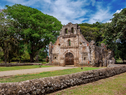 Nuestra Senora de la Limpia Concepcion del Rescate Church Ruins, Ujarras, Cartago Province, Costa Rica
