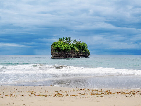 View towards the Cocles Islet, Puerto Viejo de Talamanca, Limon Province, Costa Rica