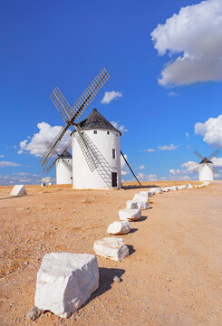 Windmills, Campo de Criptana, Ciudad Real Province, Castilla-La Mancha, Spain