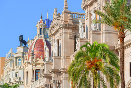 City hall building, Valencia, Comunidad Valenciana, Spain