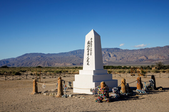 Manzanar Cemetery and the Alabama Hills, Lone Pine, Eastern Sierra, California, USA