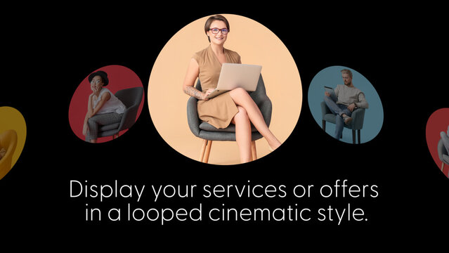 Cycle Animated Display Loops 8 &ndash; Animated Cycling Displays, Rotating Video Screens and Seamless Multi Panel Loops for Promos, Presentations and Digital Media
