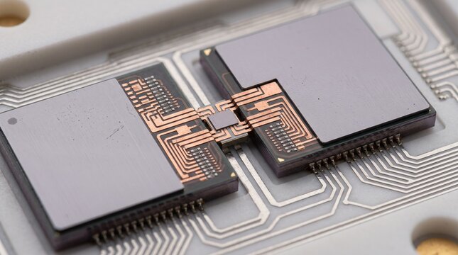 Multi-Chip Semiconductor Package with High-Density Interconnect Structure