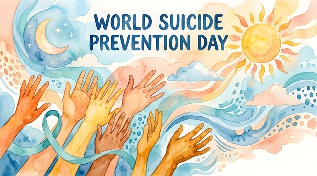 Raising awareness and showing support for world suicide prevention day creating hope through understanding and compassion