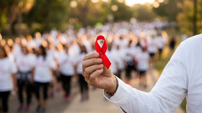 Raising awareness and showing support a collective effort for world aids day to combat hiv and promote global health equity